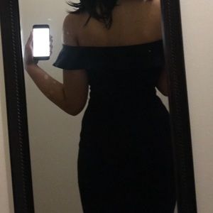 Ruffled Off Shoulder Dress